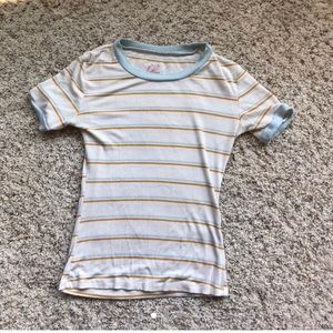 Striped basic top